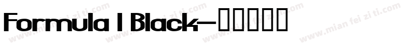 Formula 1 Black字体转换